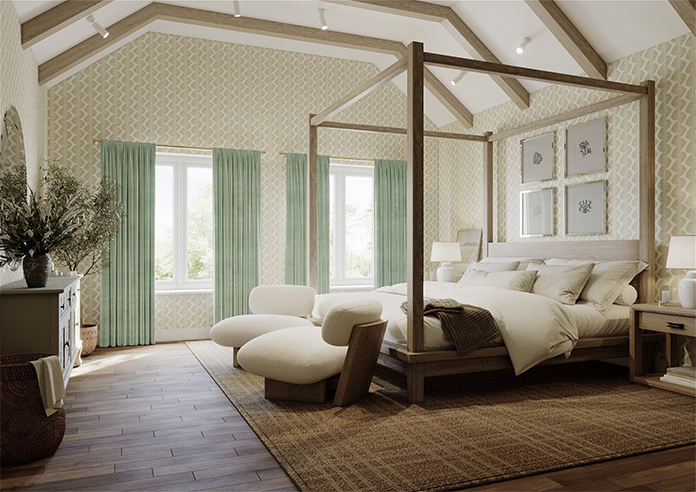 Premier Velvet (Thermal Blackout), Antique Jade - Made to Measure Curtains - Image 7